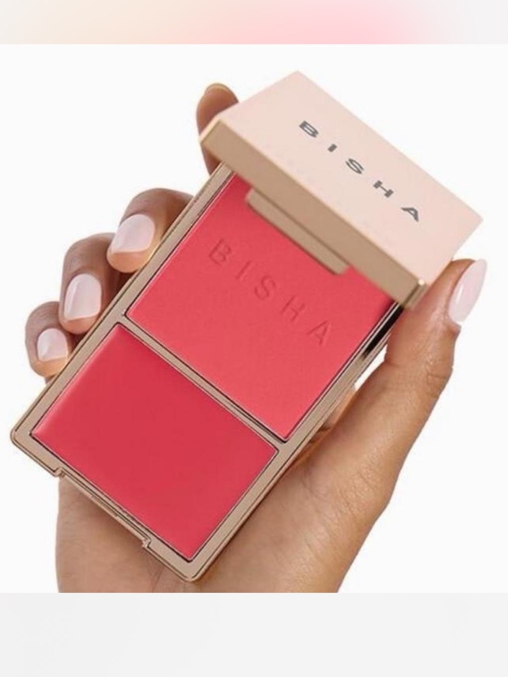 Bisha Essential Blush DUO Bahamas Radiant Cream-to-Powder Compact New! - Picture 3 of 5